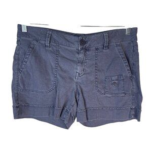 2/$30 Level 99 Linen Blend 30 Waist Casual Shorts In Soft Blue Gray Wash